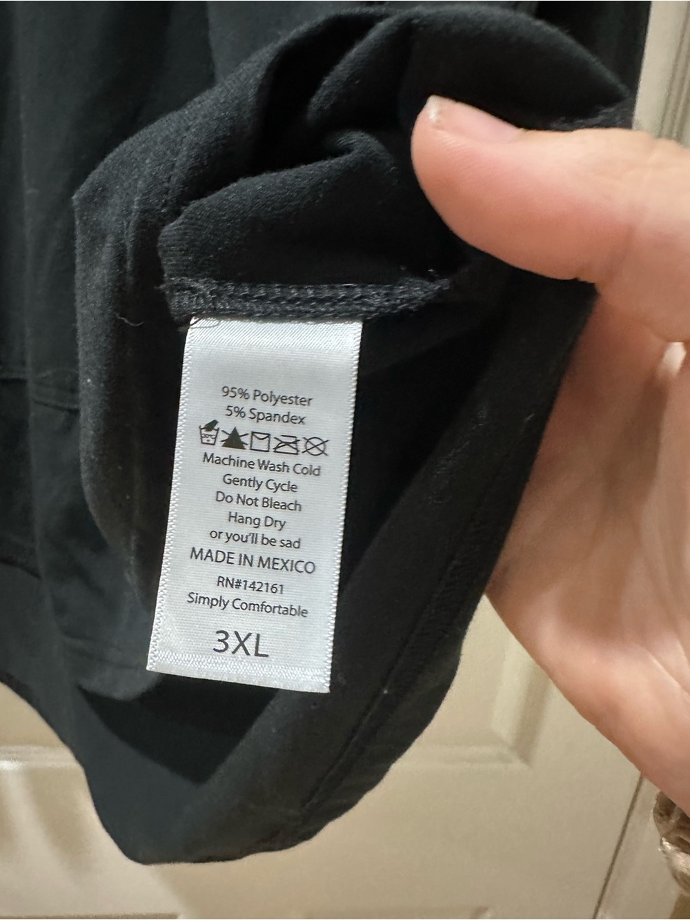 LuLaRoe Black Hoodie with Rainbow Logo Tag - Picture 3 of 3